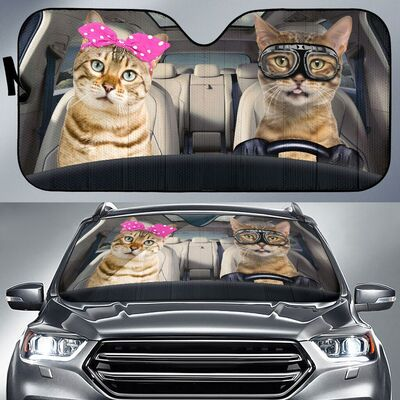 Bengal Cat Car Sunshade Gift Ideas 2021