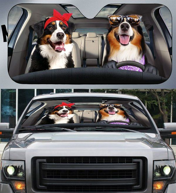 Bernese Couple Car Sunshade Gift Ideas 2022