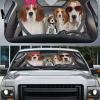 Beagle Family V4 Car Sunshade Gift Ideas 2021