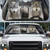 Wolf Couple Car Sunshade Gift Ideas 2021