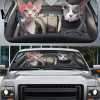 Sphynx Cat Couple Car Sunshade Gift Ideas 2021