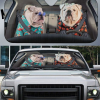 White Bulldog Car Sunshade Gift Ideas 2022