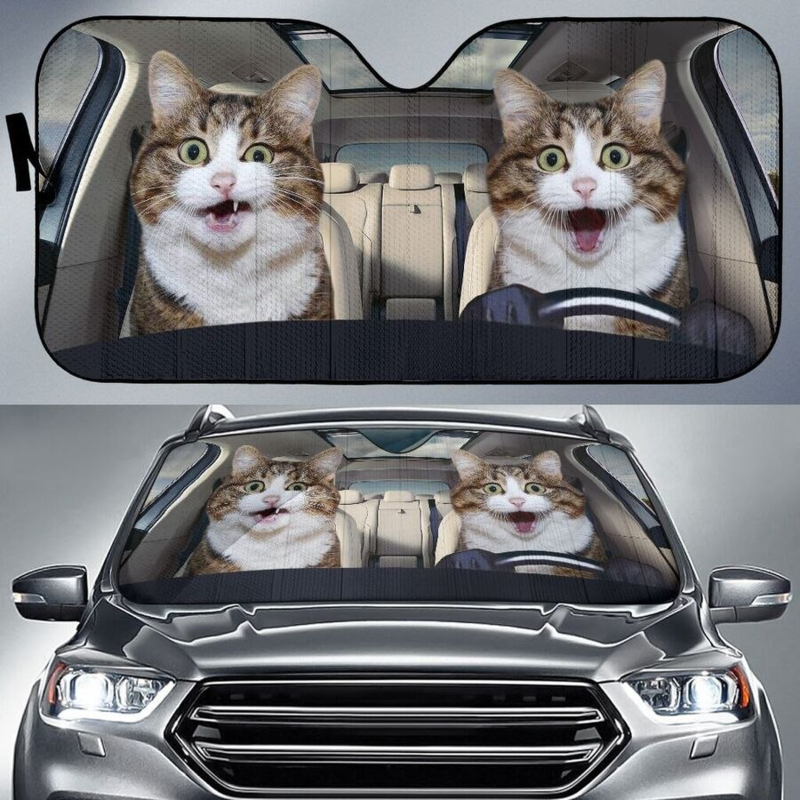 Cat Impression Car Sunshade Gift Ideas 2022