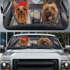 Yorkie Couple Car Sunshade Gift Ideas 2021