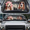 Basset Hound Couple Car Sunshade Gift Ideas 2021