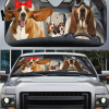 Basset Hound Family V2 Car Sunshade Gift Ideas 2022