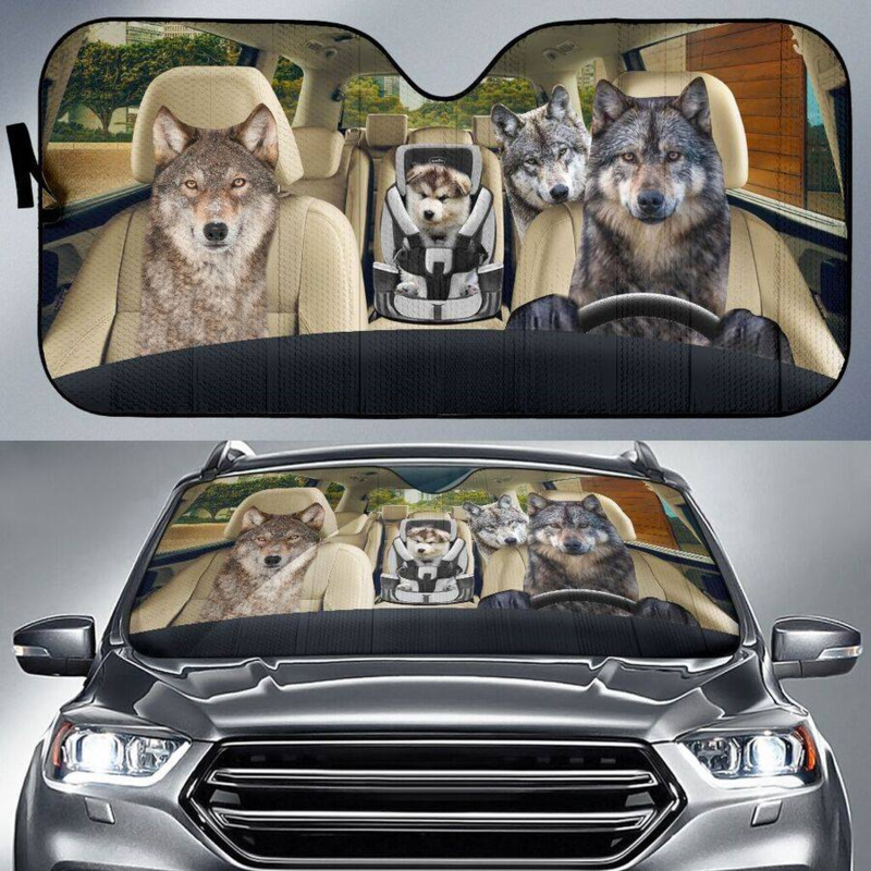 Wolf Family Car Sunshade Gift Ideas 2022