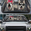 Funny Husky Couple Car Sunshade Gift Ideas 2022