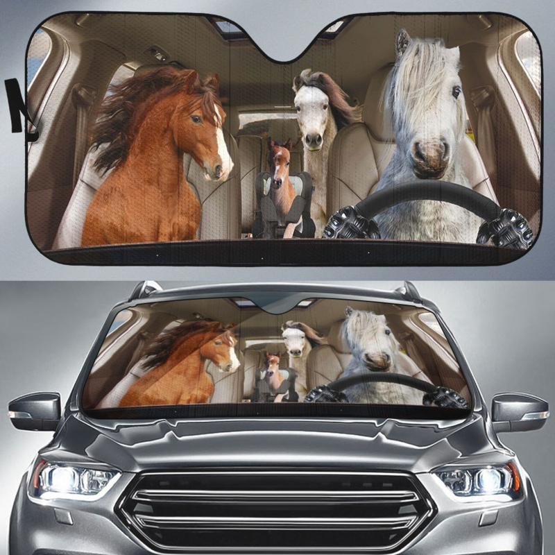 Welsh Pony Family Car Sunshade Gift Ideas 2022