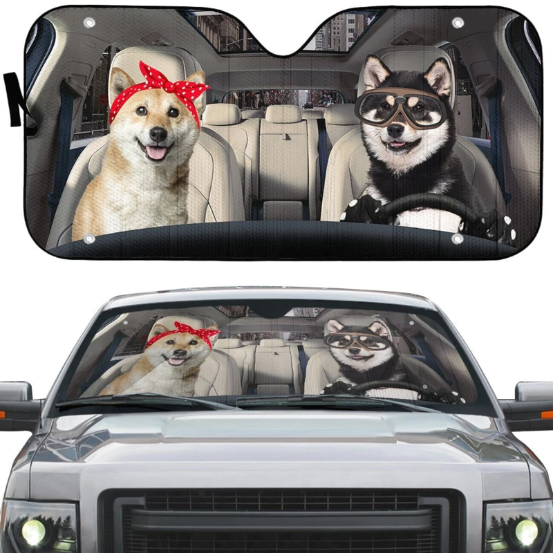 Shiba Inu Dog Car Sunshade Gift Ideas 2022