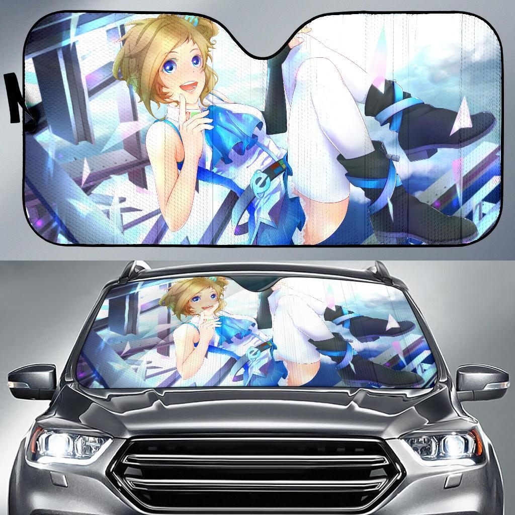 Inori Aizawa Anime Girl Windows 4K Car Sun Shade Gift Ideas 2022