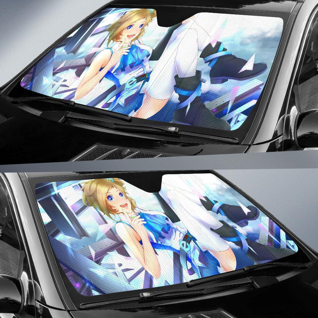 Inori Aizawa Anime Girl Windows 4K Car Sun Shade Gift Ideas 2022