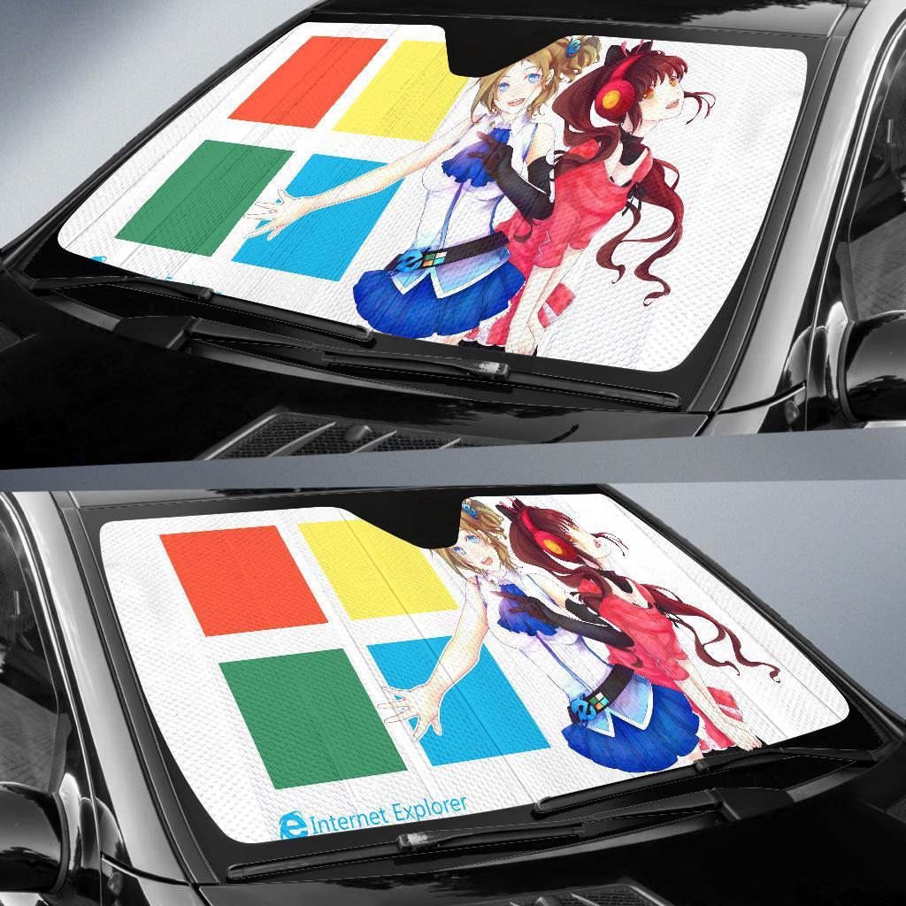 Inori Aizawa Internet Explorer Hd Car Sun Shade Gift Ideas 2022