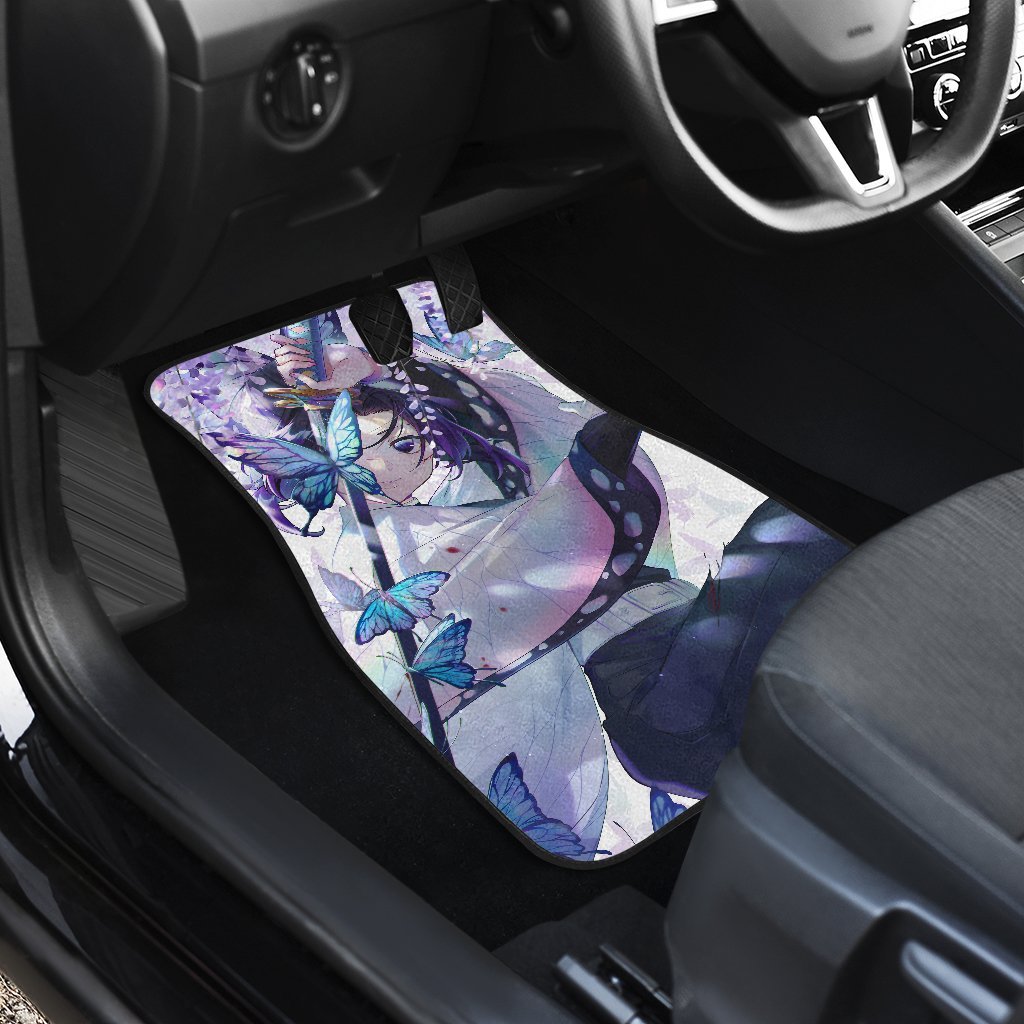 Inosuke Hashibira Shinobu Kocho Demon Slayer Uniform 1 Anime Car Floor Mats Custom Car Accessories Car Decor 2022