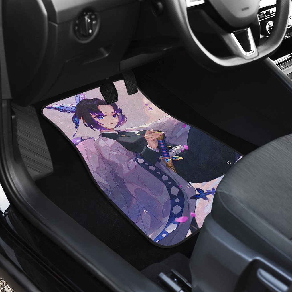 Inosuke Hashibira Shinobu Kocho Demon Slayer Uniform 6 Anime Car Floor Mats Custom Car Accessories Car Decor 2022