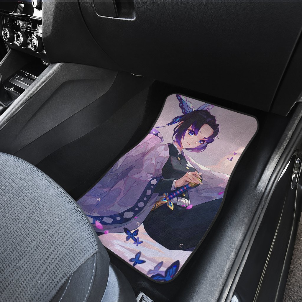 Inosuke Hashibira Shinobu Kocho Demon Slayer Uniform 6 Anime Car Floor Mats Custom Car Accessories Car Decor 2022