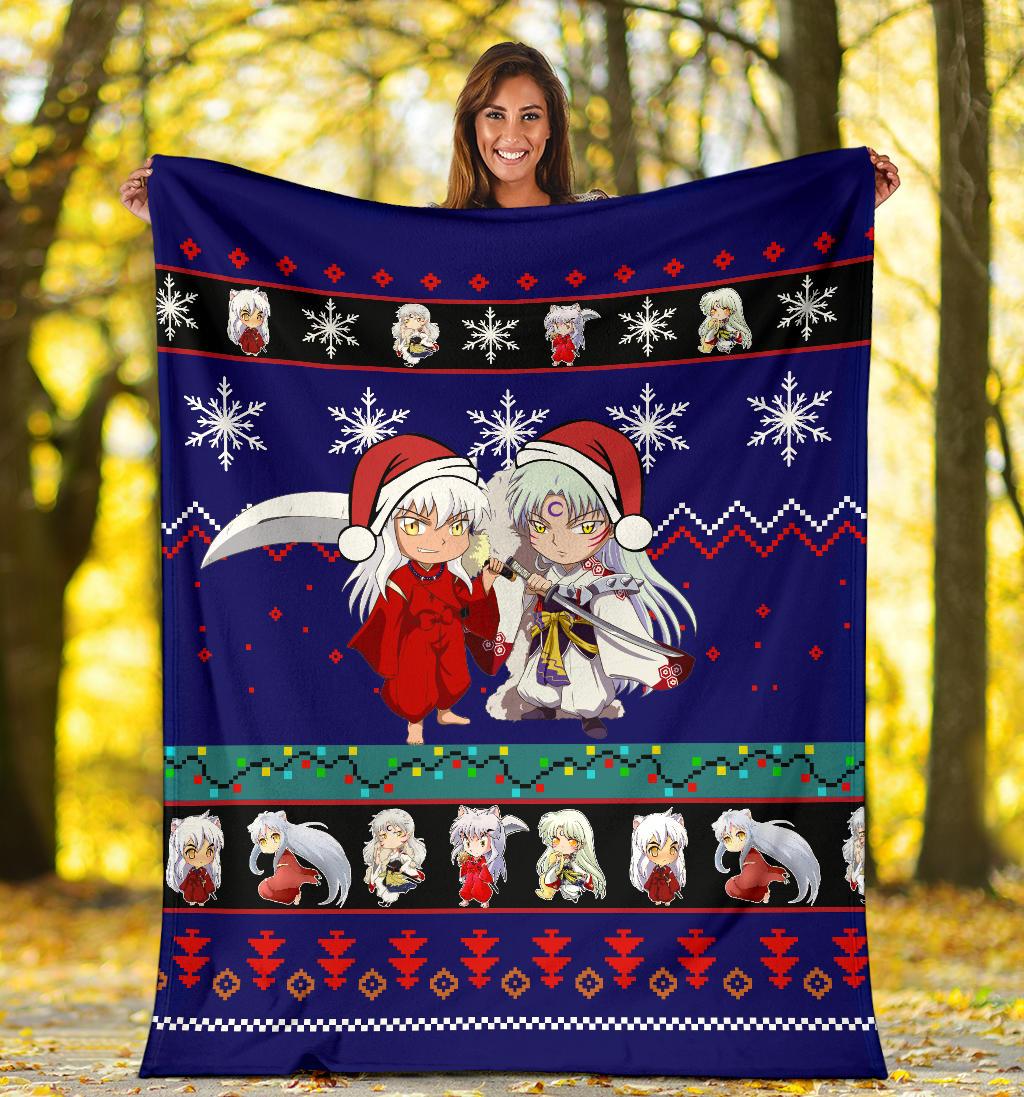 Inuyasha Christmas Blanket Amazing Gift Idea