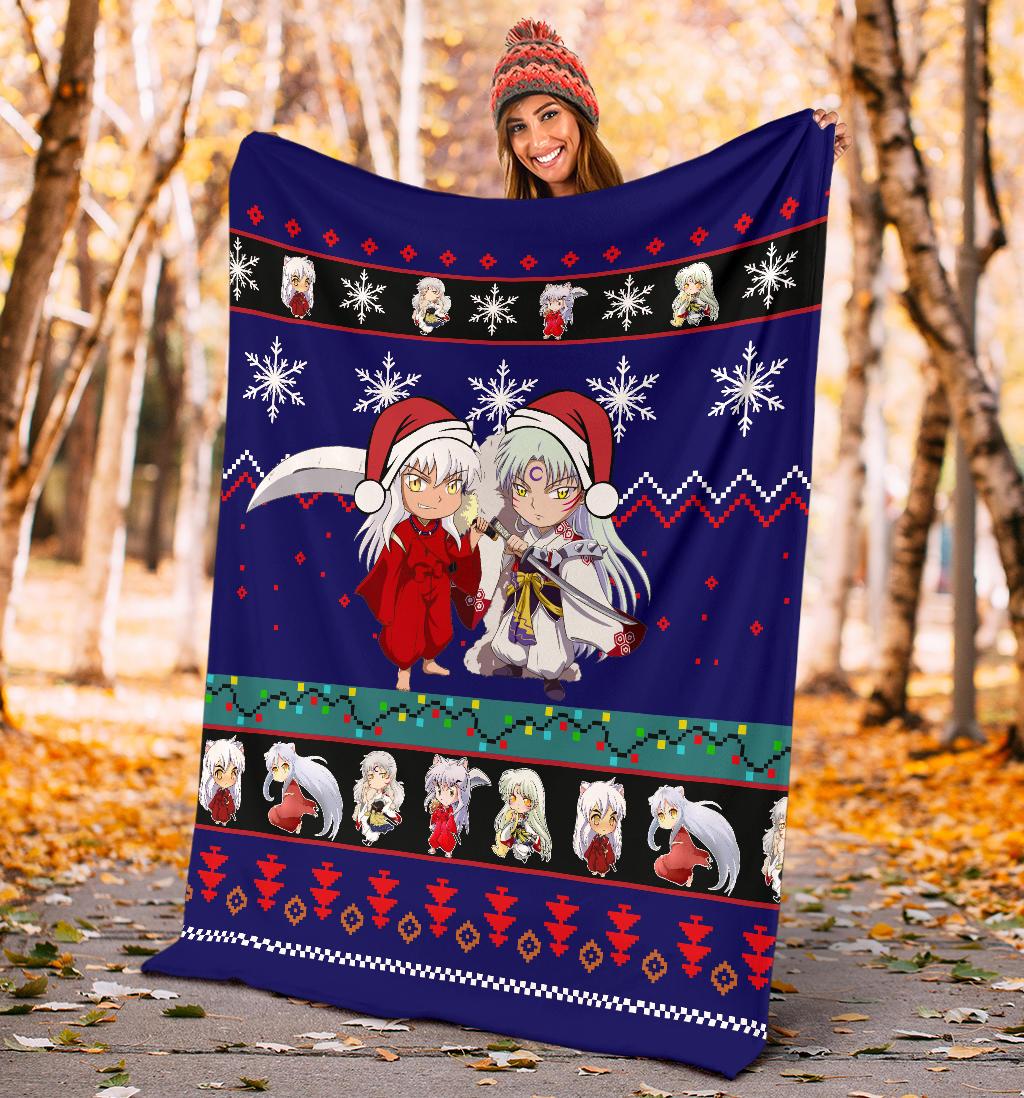 Inuyasha Christmas Blanket Amazing Gift Idea