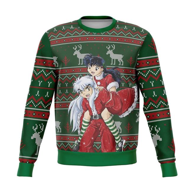 Inuyasha & Kagome Premium Ugly Christmas Sweater Amazing Gift Idea Thanksgiving Gift