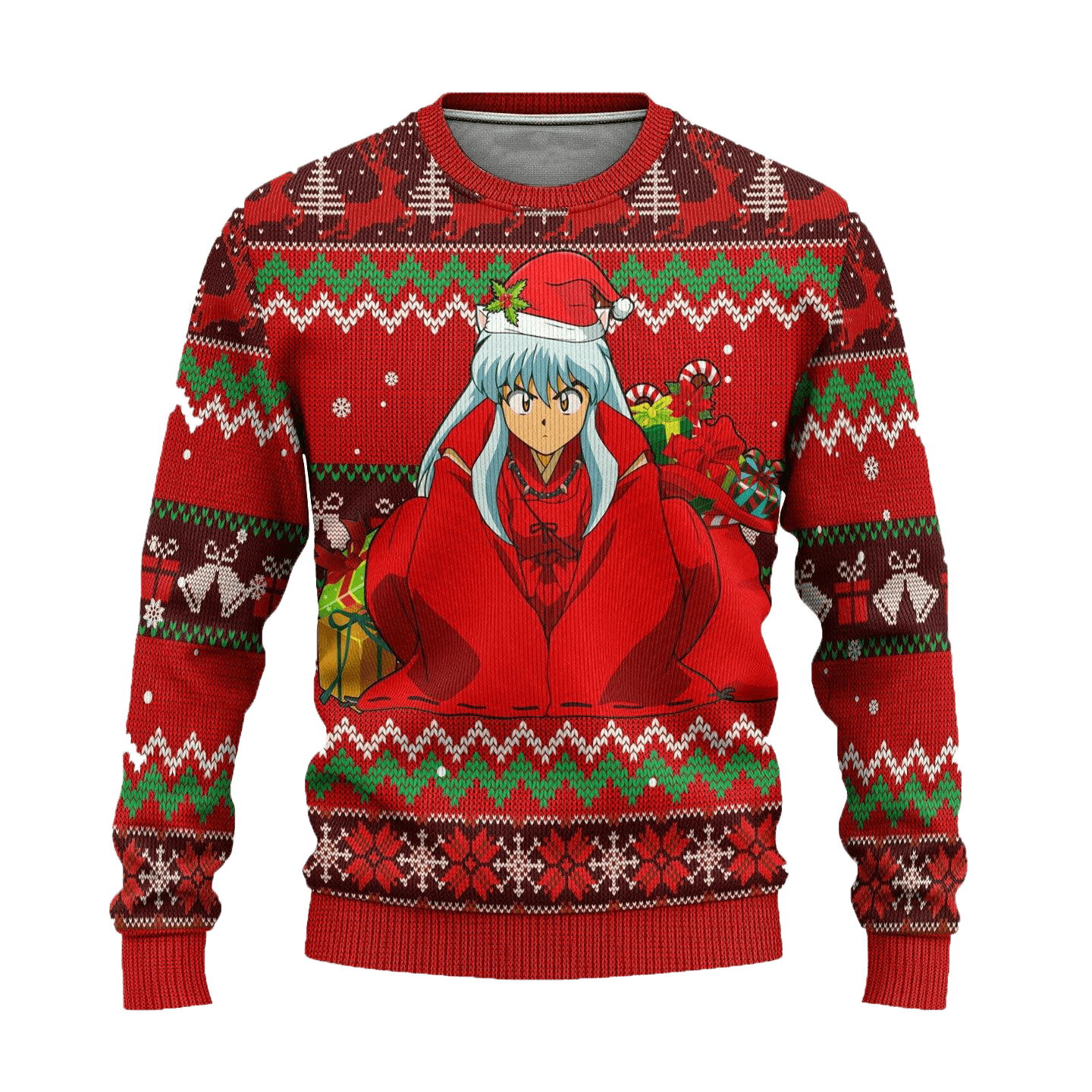 Inuyasha Ugly Christmas Sweater Anime Xmas Gift