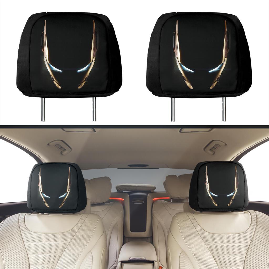 Iron Man Head Car Seat Headrest Cover