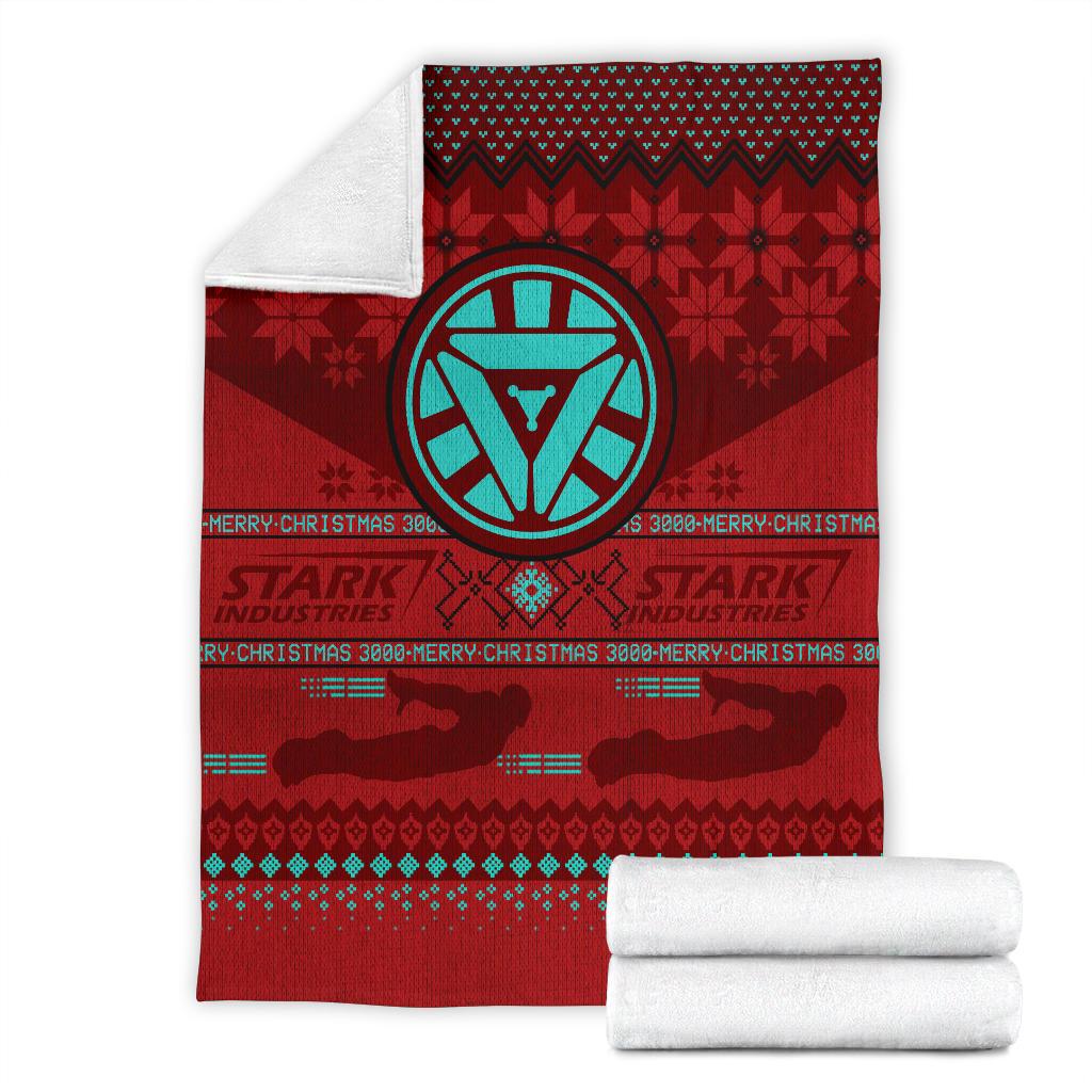 Iron Man Stark Industries Ugly Christmas Custom Blanket Home Decor