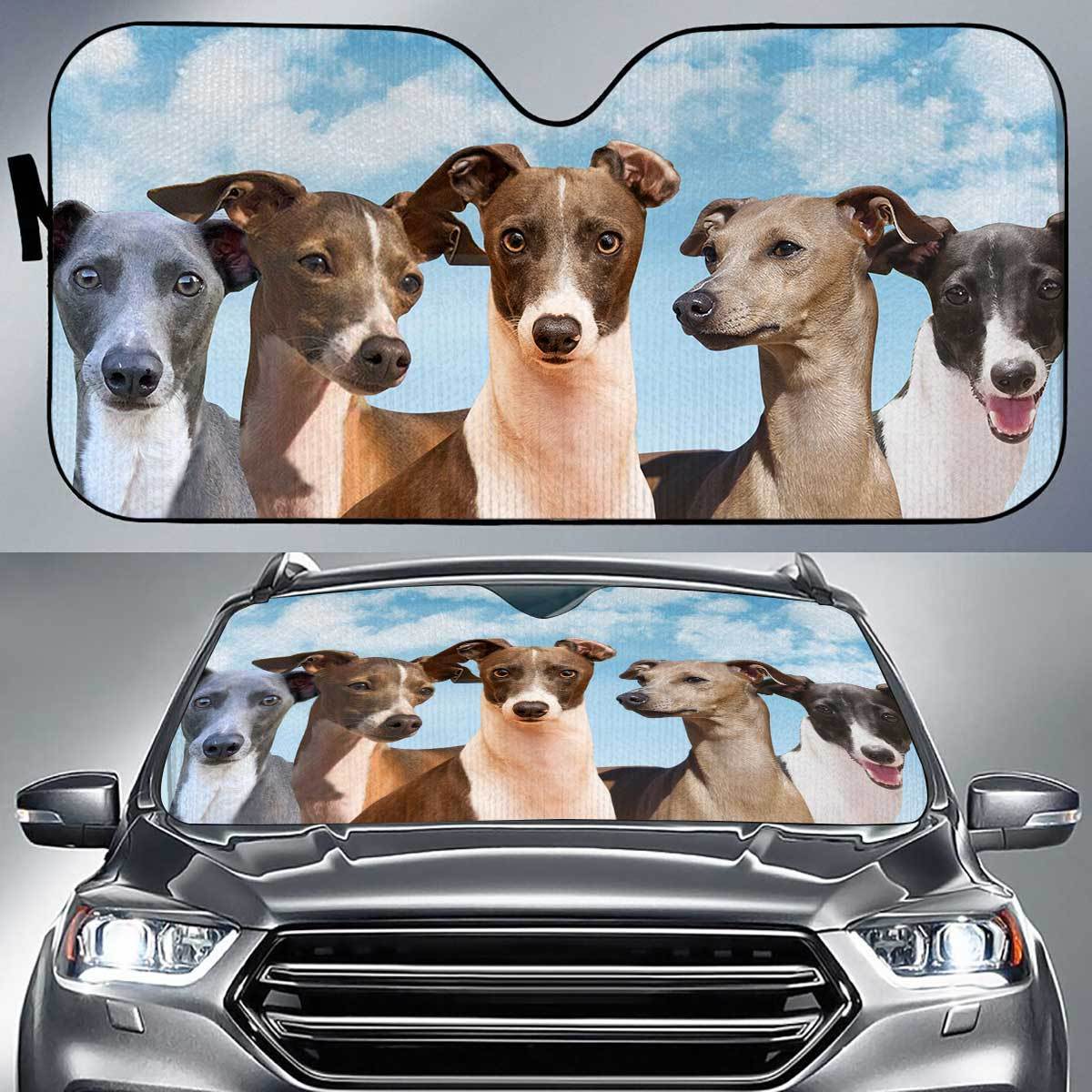 Italian Greyhound Funny Team Auto Sun Shade Gift Ideas 2021