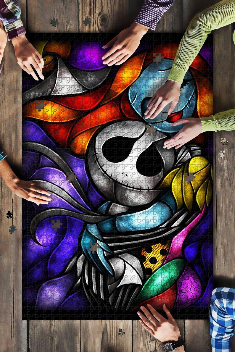 Jack And Sally Nightmare Before Christmas Jigsaw Puzzle Mc