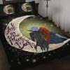 Jack And Sally Nightmare Before Christmas To The Moon Quilt Bed Sets
