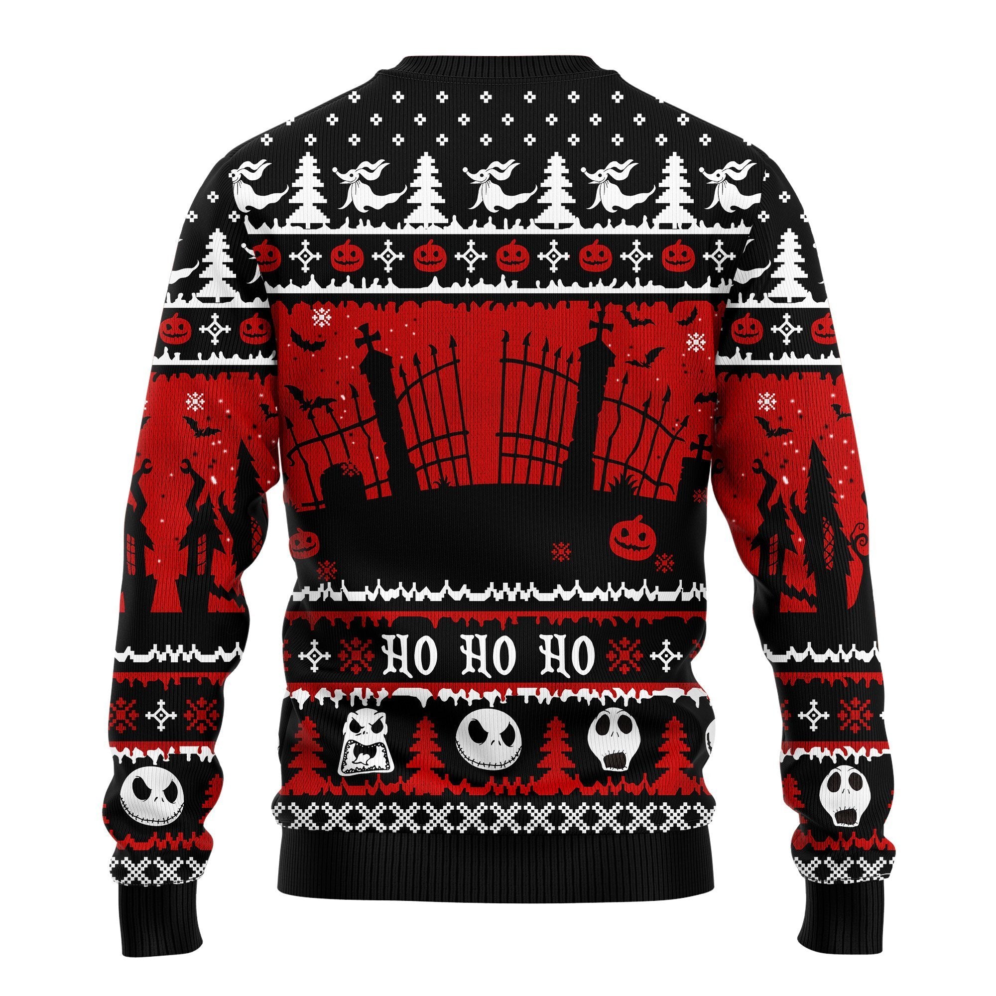 Jack And Zero Nightmare Before Xmas Ugly Christmas Sweater Amazing Gift Idea Thanksgiving Gift