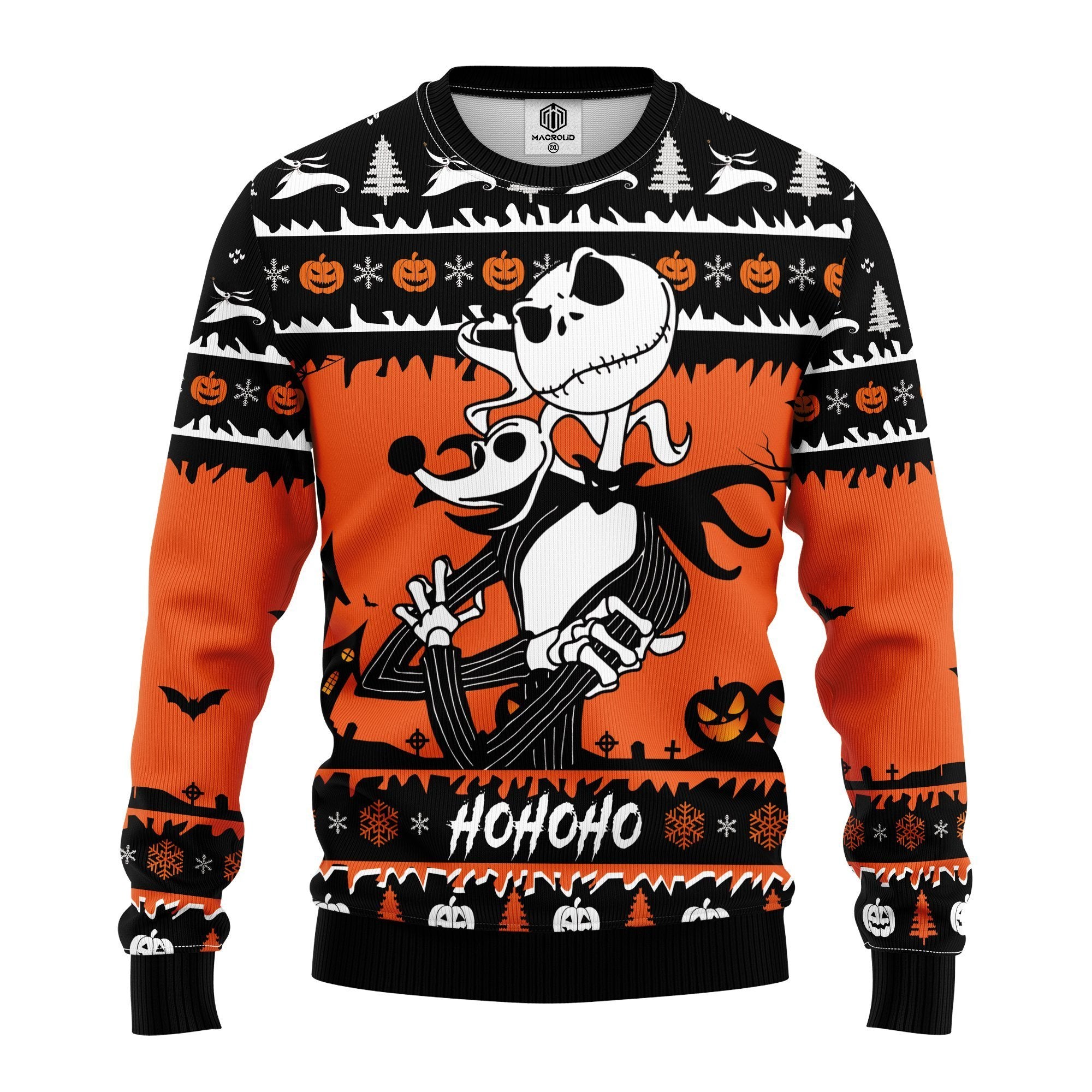 Jack And Zero Nightmare Ugly Christmas Sweater Amazing Gift Idea Thanksgiving Gift