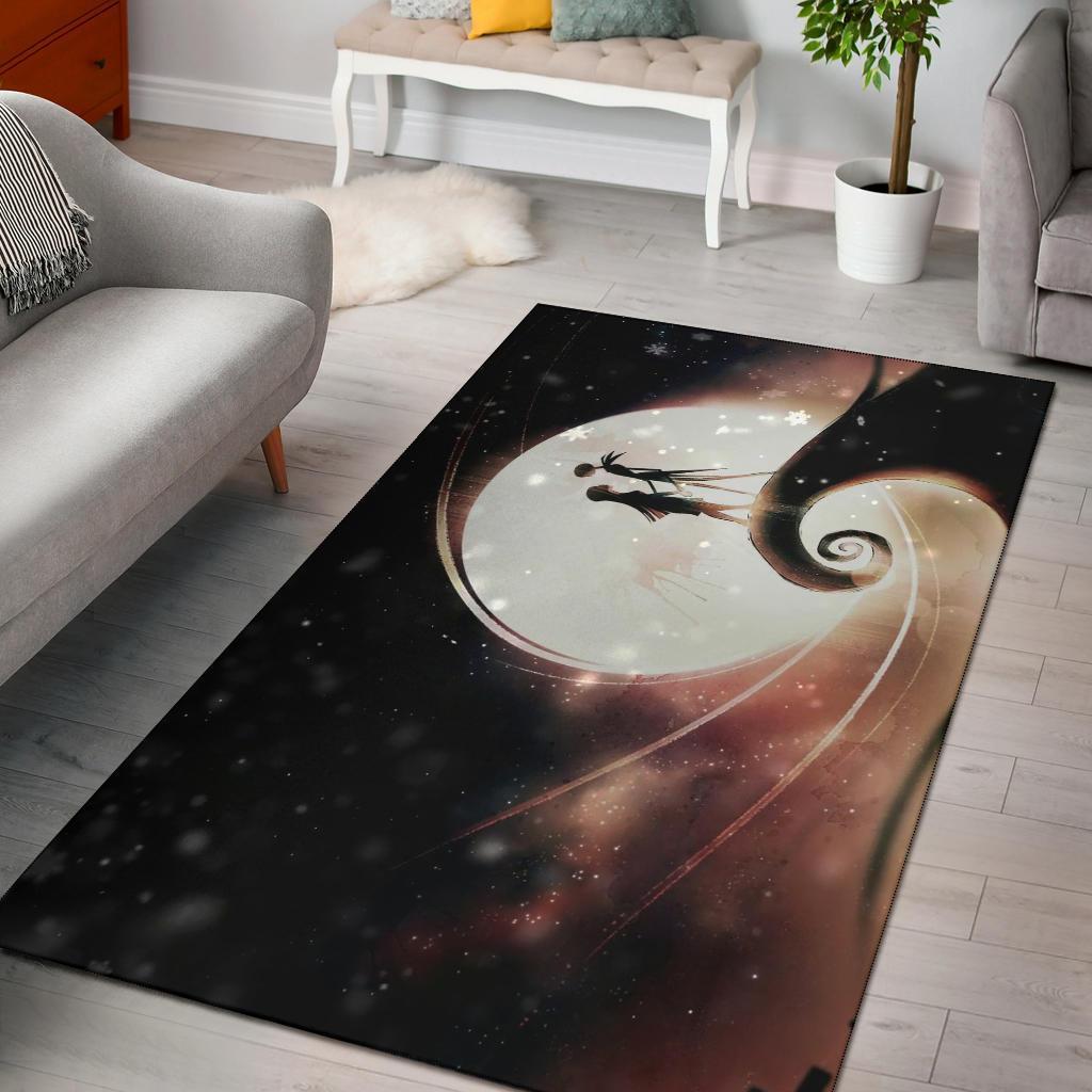 Jack & Sally Hd Art Area Rug Carpet