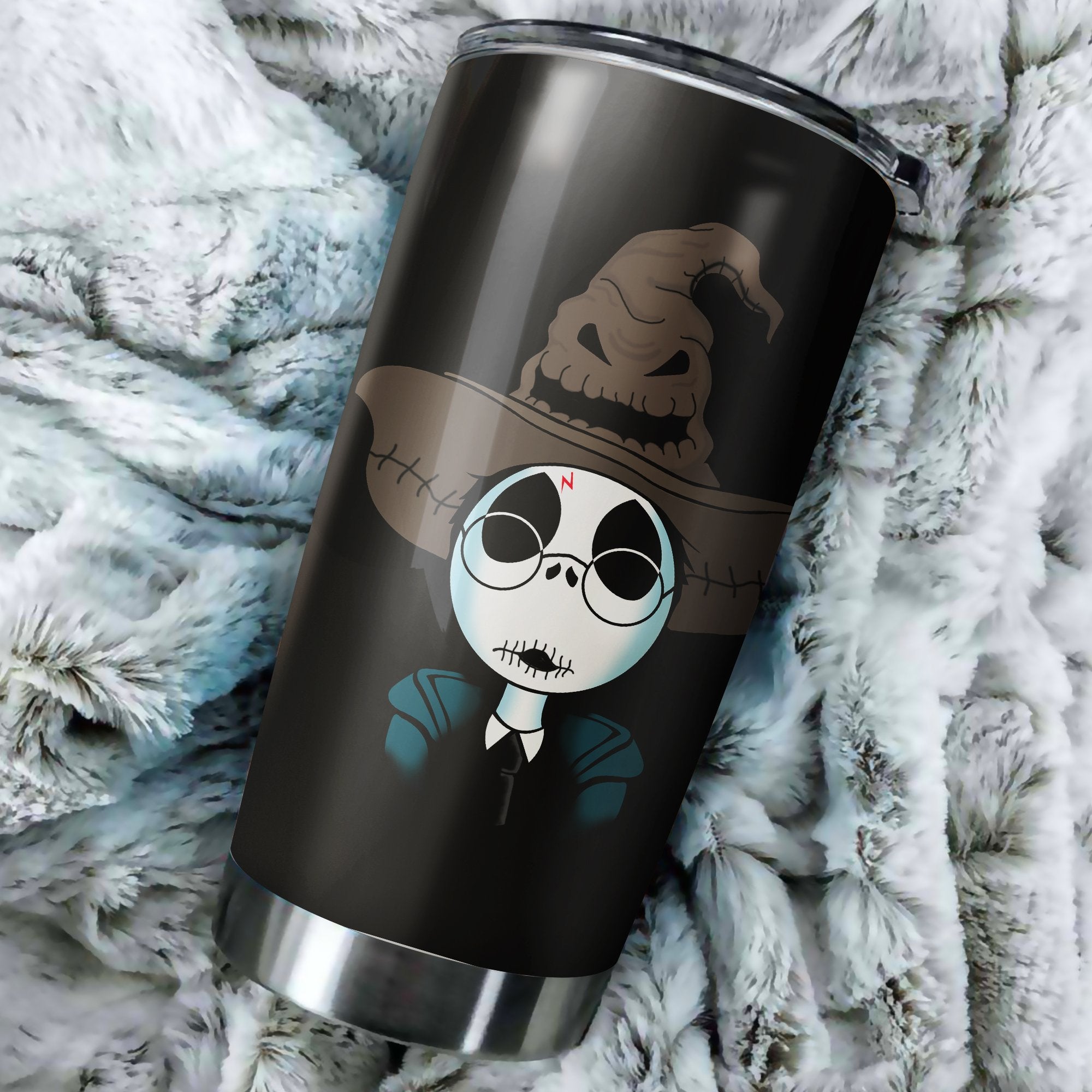 Jack Skellington Harry Potter Tumbler Perfect Birthday Best Gift Stainless Traveling Mugs 2021