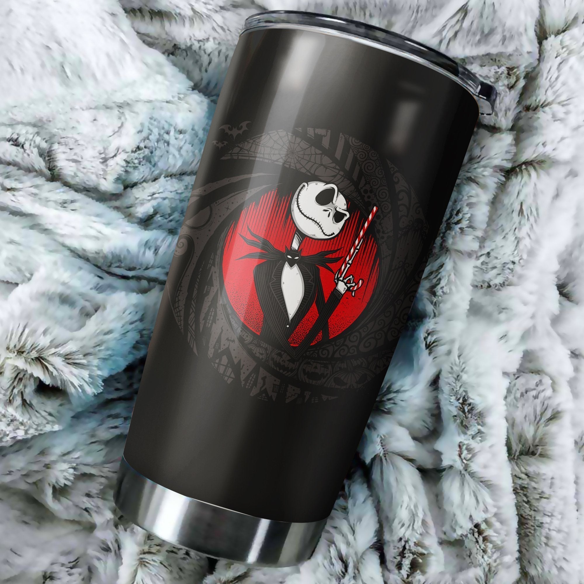 Jack Skellington Nightmare Before 007 Christmas Tumbler Perfect Birthday Best Gift Stainless Traveling Mugs 2021