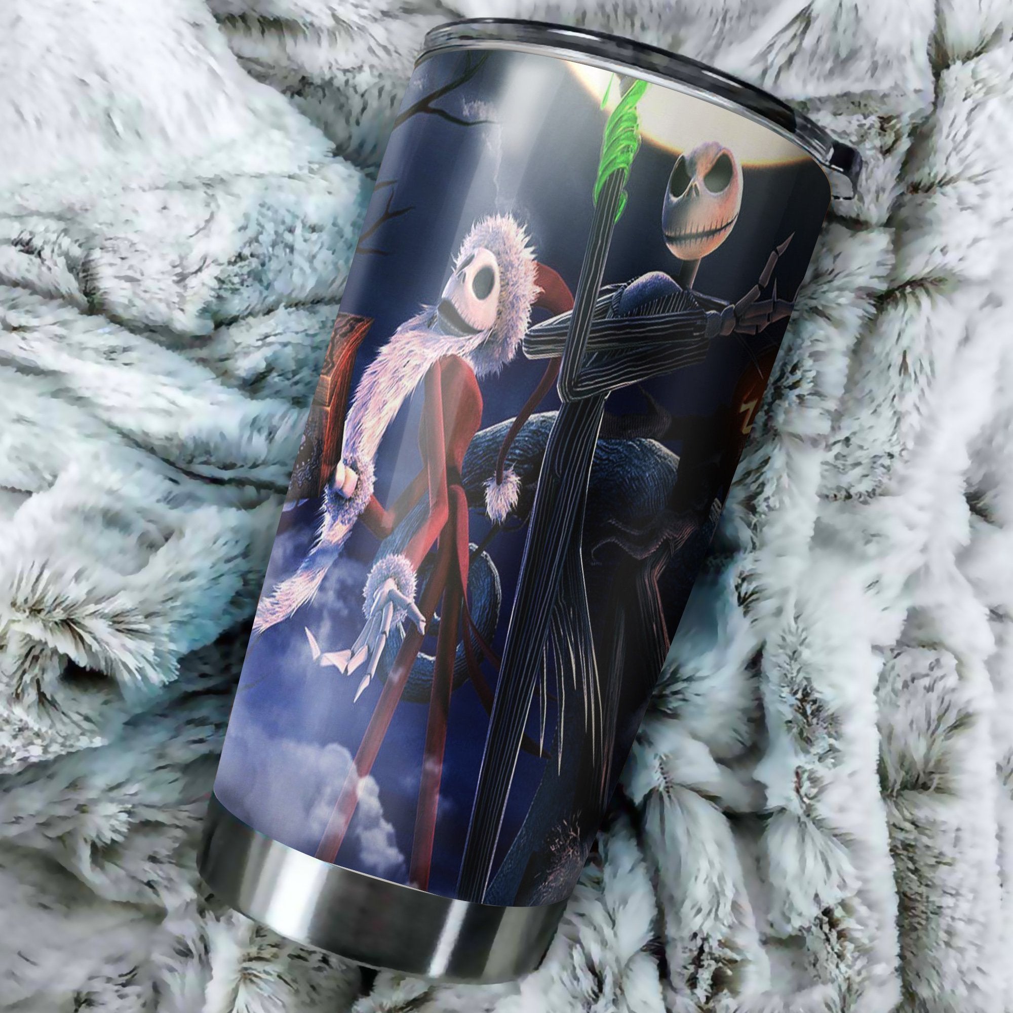 Jack Skellington Nightmare Before Christmas Tumbler Perfect Birthday Best Gift Stainless Traveling Mugs 2021