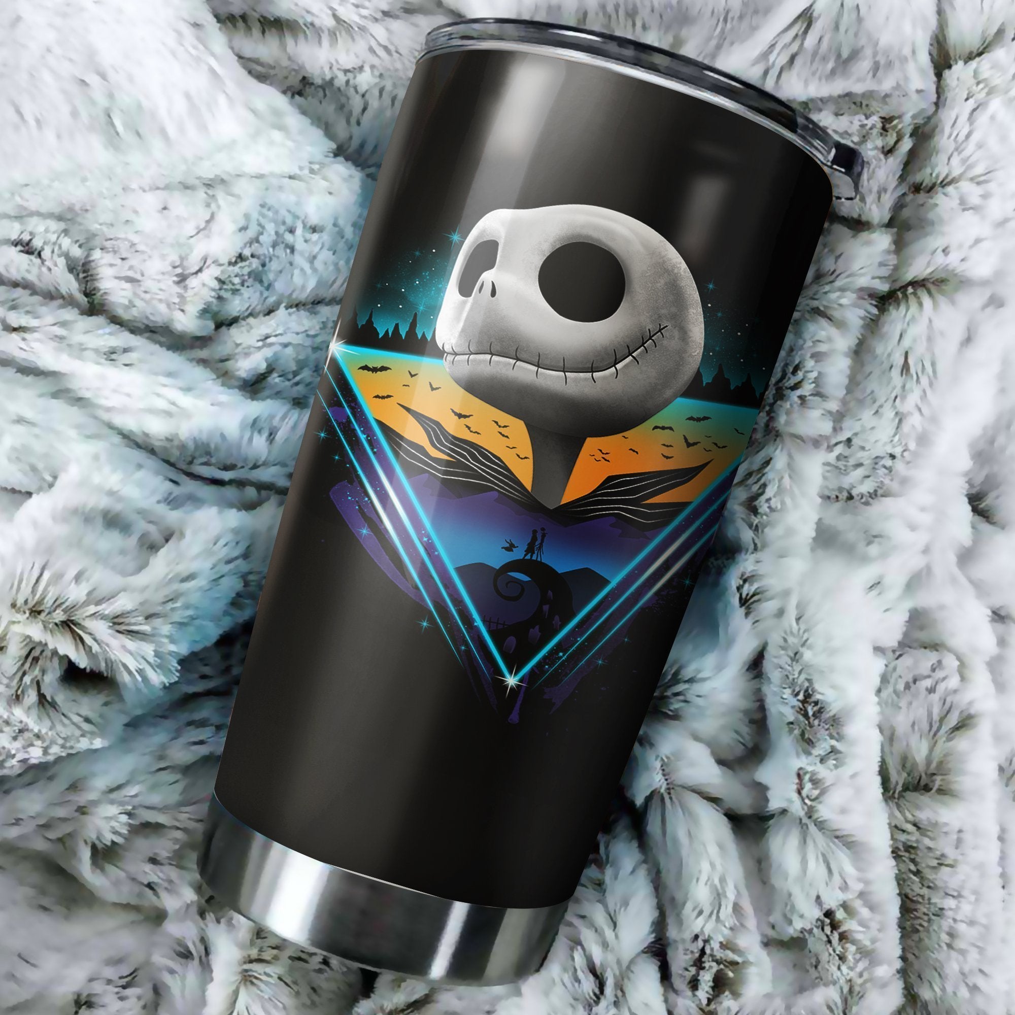 Jack Skellington Nightmare Before Christmas Tumbler Perfect Birthday Best Gift Stainless Traveling Mugs 2021