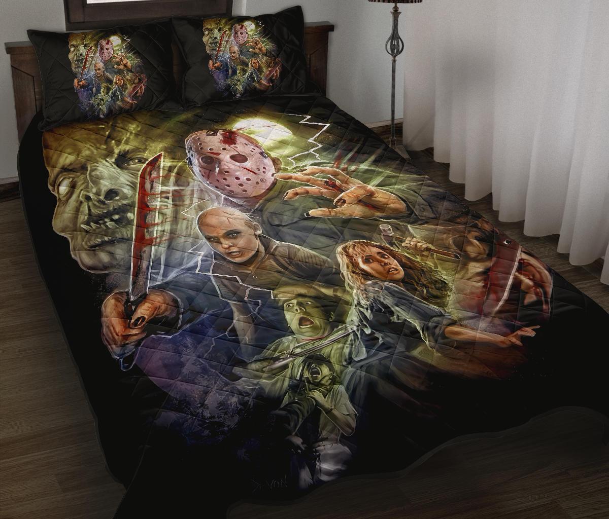 Jason Takes Friday The 13th Jason Voorhees Horror Movies Part Viii Quilt Bed Set Pillow Case Amazing Decor Gift Ideas 5