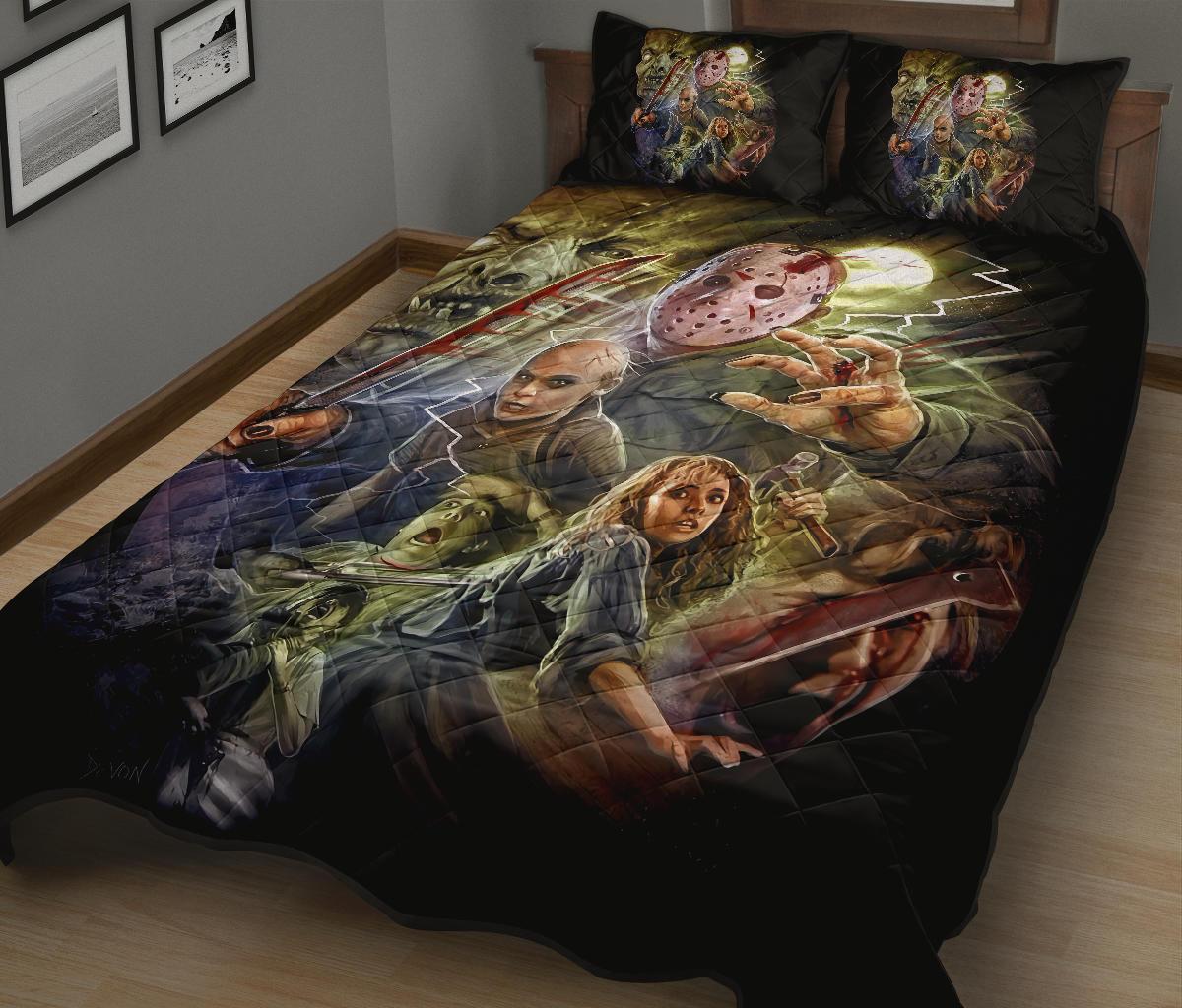 Jason Takes Friday The 13th Jason Voorhees Horror Movies Part Viii Quilt Bed Set Pillow Case Amazing Decor Gift Ideas 5