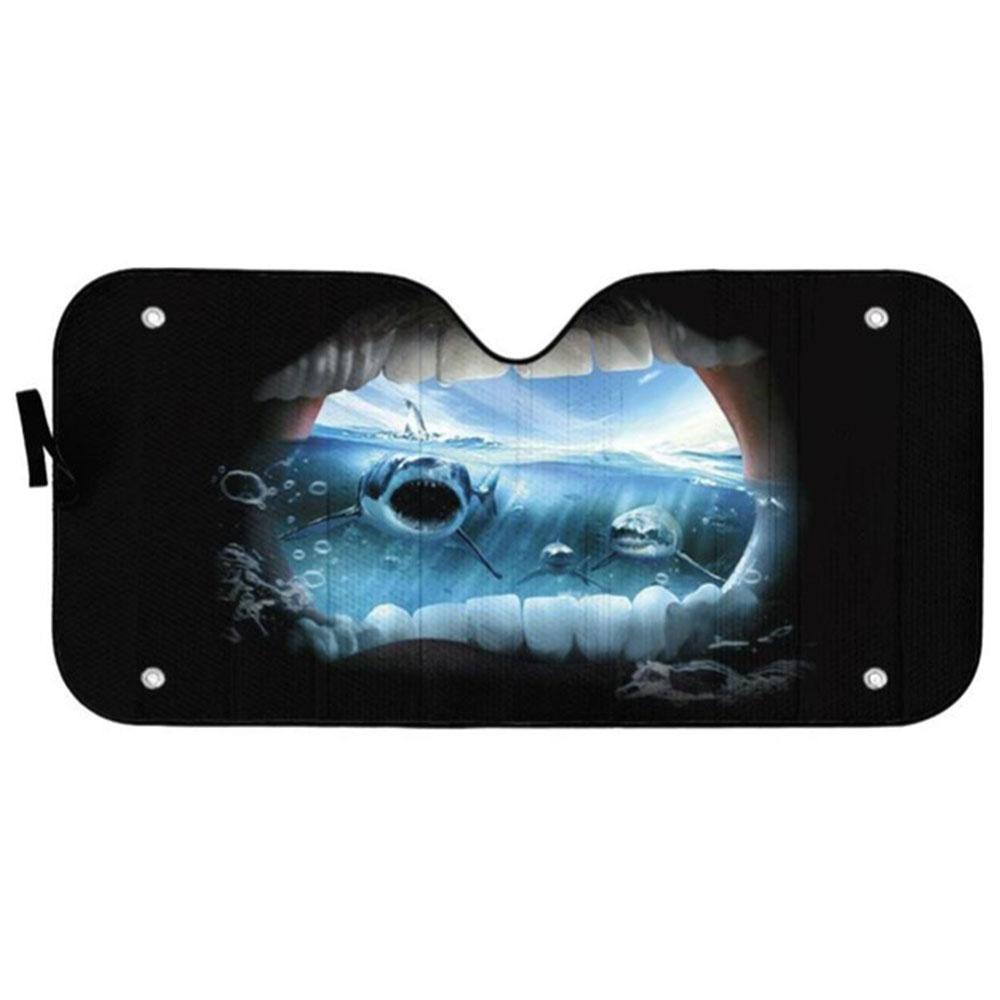 Jaws Custom Car Auto Sun Shades Windshield Accessories Decor Gift