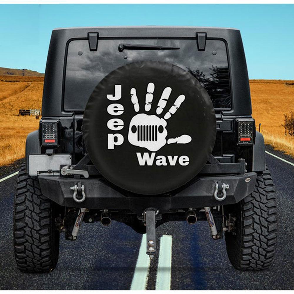 Jeep Wave Jeep Car Spare Tire Cover Gift For Campers