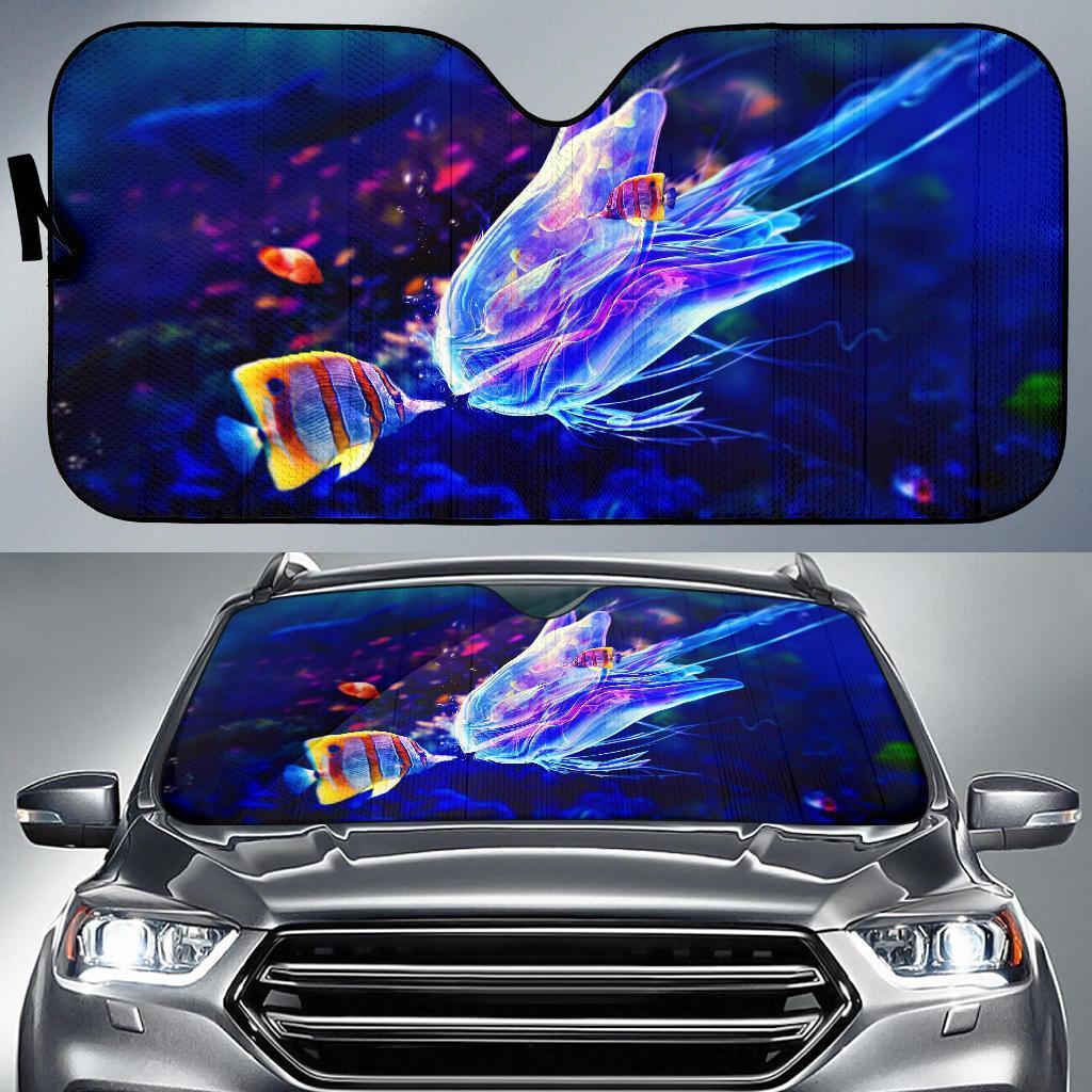 Jelly Fish Kiss Car Sun Shades 1 Amazing Best Gift Ideas 2022