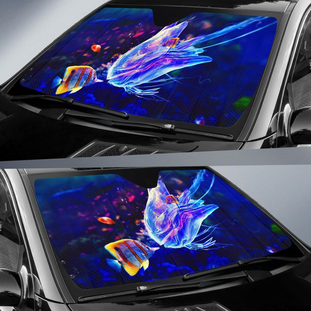 Jelly Fish Kiss Car Sun Shades 1 Amazing Best Gift Ideas 2022