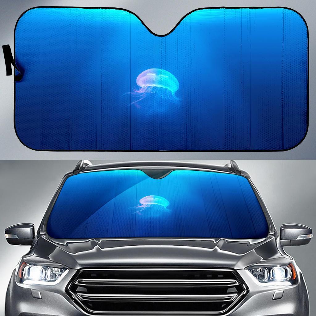 Jellyfish Underwater New Hd Car Sun Shade Gift Ideas 2022