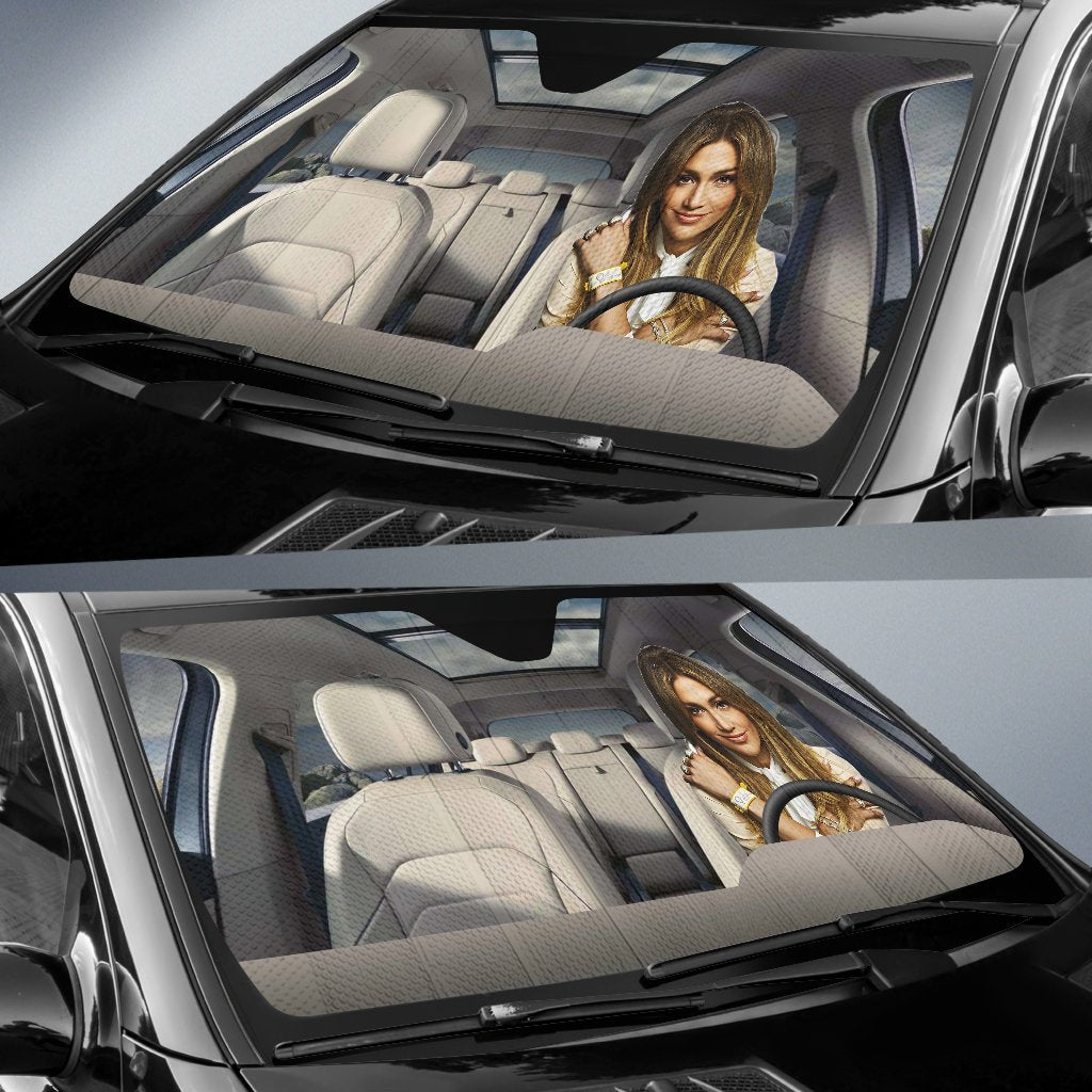Jennifer Lopez 1 Driving Auto Sun Shade
