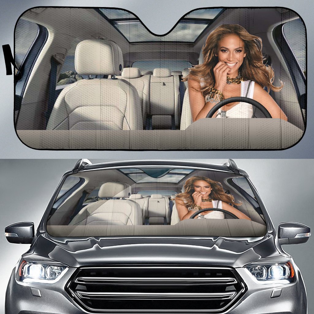 Jennifer Lopez 3 Driving Auto Sun Shade