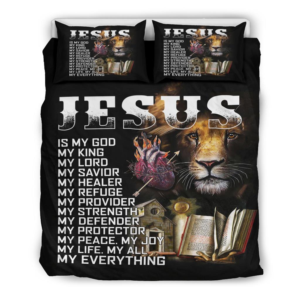 Jesus Lion Bedding Duvet Cover And Pillowcase Set