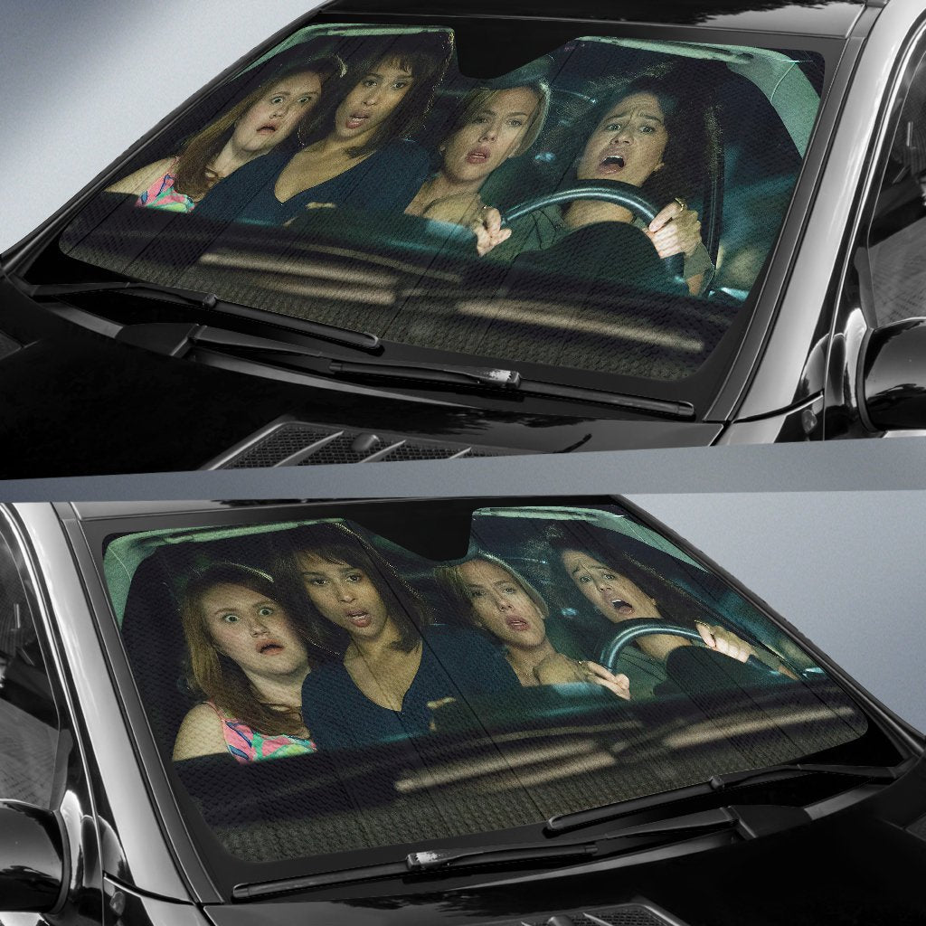 Jillian Bell, Zoe Kravitz, Scarlett Johansson And Ilana Glazer Car Auto Sun Shade