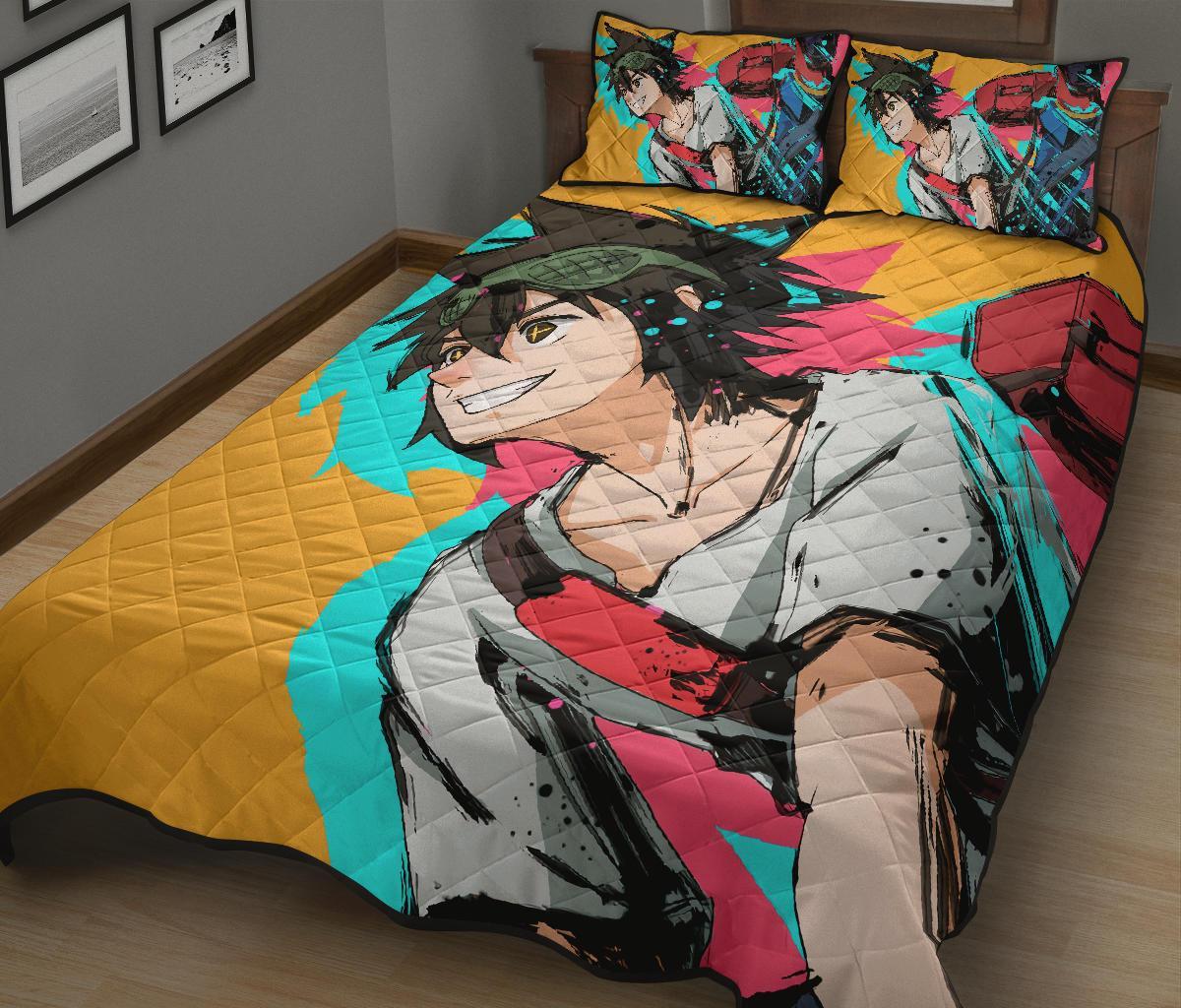 Jin Mori The God Of High School Anime Quilt Bed Set Pillow Case Amazing Decor Gift Ideas 1