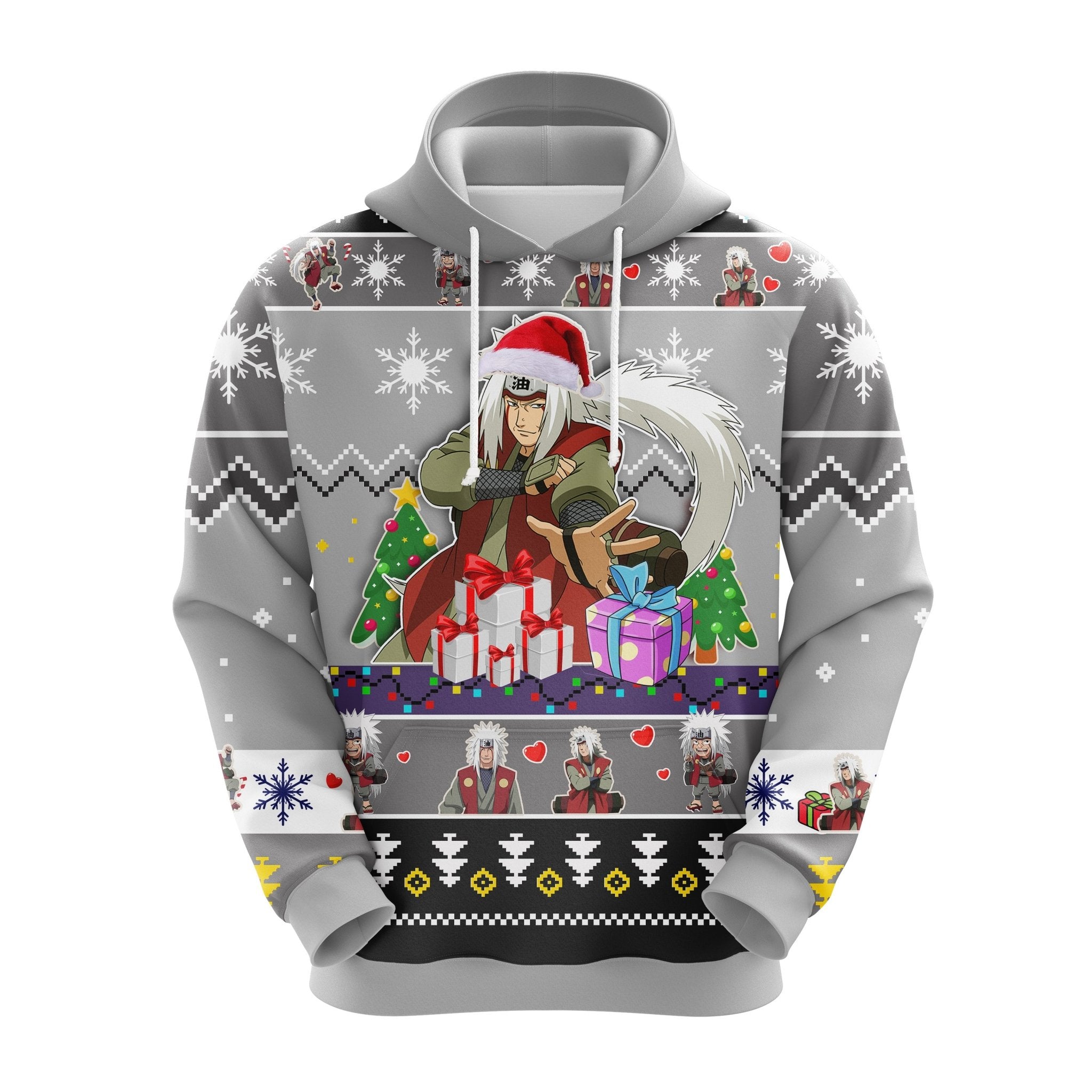 Jiraiya Naruto Christmas Cute Noel Mc Ugly Hoodie Amazing Gift Idea Thanksgiving Gift