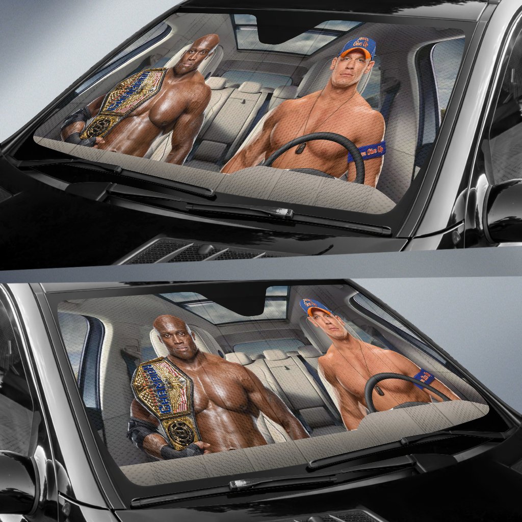 John Cena Vs Bobby Lashley Wwe Driving Auto Sun Shade